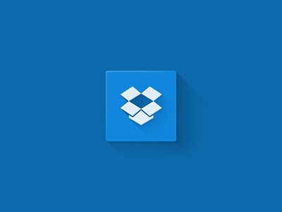 Dropbox flat clean dropbox flat icon logo shadow simple
