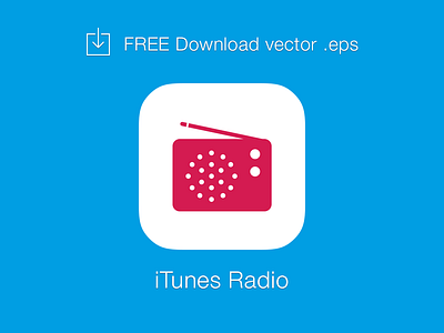 [FREE] iTunes Radio logo vector download eps free icon itunes logo radio vector