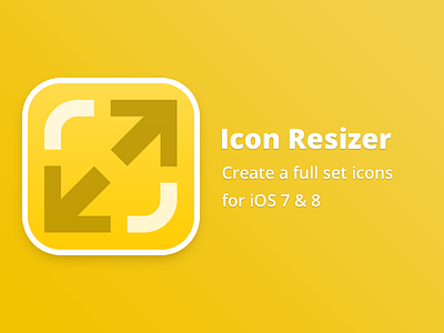 Icon Resizer app clean free freebie icon ios ipad iphone mac resizer set simple