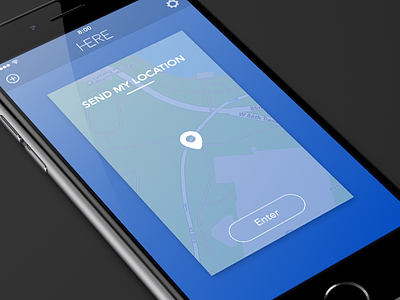 Here - Send my location animation app clean geolocation here ios simple
