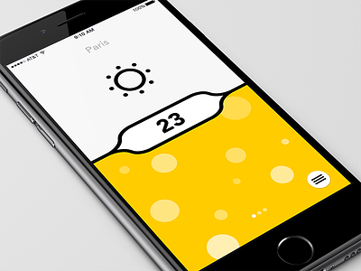 Weather concept app clean ios simple weather