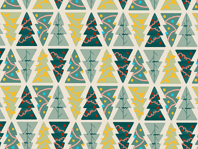 Oh Christmas Tree! christmas christmas tree festive illustration pattern procreate