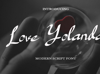 Font Love Yolanda bold branding brush calligraphy display elegant font handmade handwriting handwritten lettering logo modern poster script signature typeface typography vintage wedding