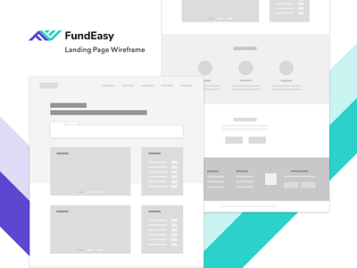 FundEasy Landing Page Wireframe