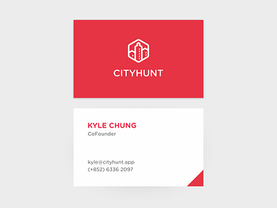 CityHunt Business Card Design