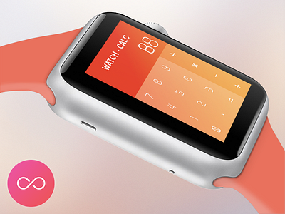 Watch Calculator App Design app apple calculator colors concept functional gradient iwatch minimal ui watch 
