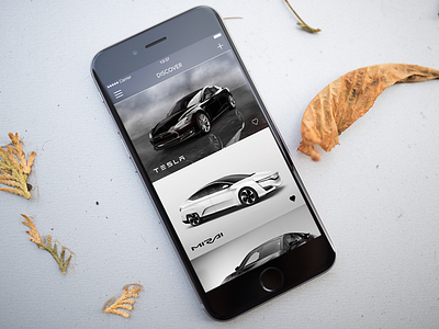 Car Discovery App [Concept] app apple black cars clean discovery ios iphone minimal simple ui white