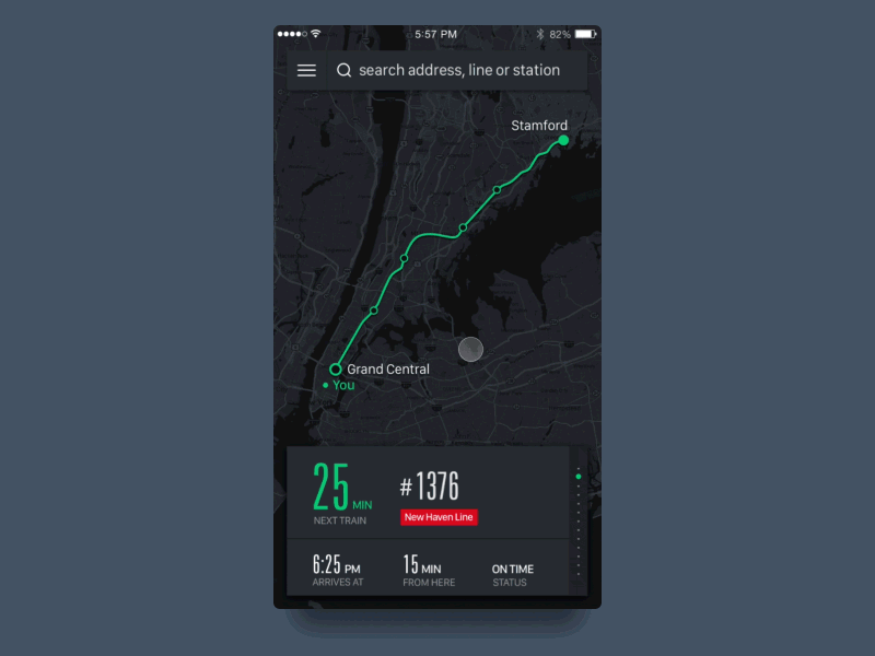 MTA Menu animation app ios iphone menu motion principle transportation