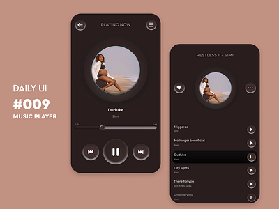 DAILY UI #009 - MUSIC PLAYER