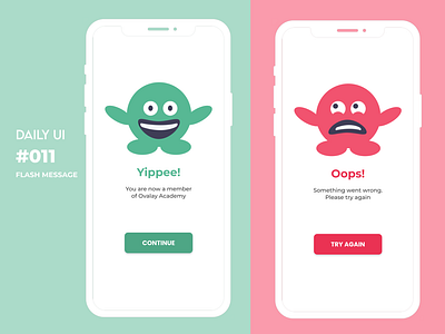 DAILY UI #011 - FLASH MESSAGE