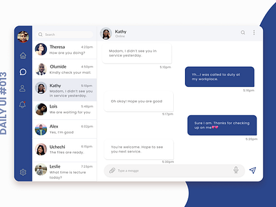 DAILY UI #013 - DIRECT MESSAGING