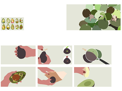 How to pick avocado? illustration