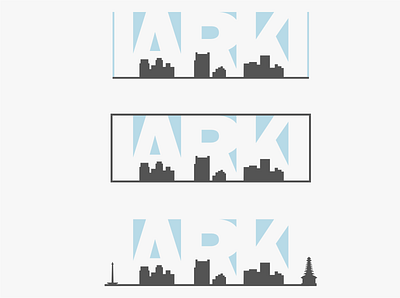 IARKI branding building icon city branding design flat icon illustration logo minimal typography vector