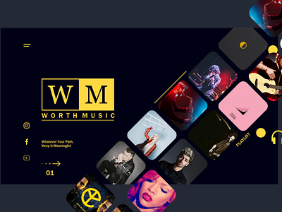 Music Web Design Concept