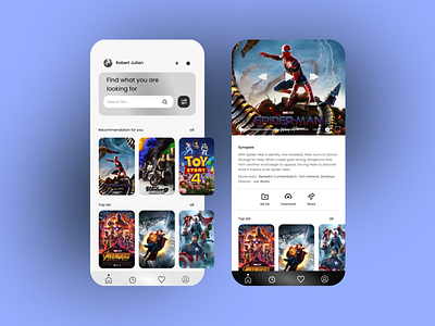 Movie App concept app appdesign branding design indonesia mobiledesign ui uidesign ux uxdesign web webdesign