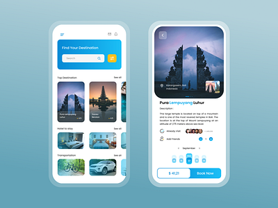 Travel App Design app appdesign design graphic design ui uidesign ux uxdesign web webdesign