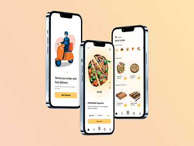 Food Delivery App branding design indonesia ui ux web webdesign