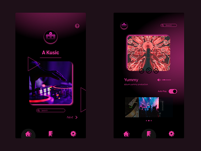 UI/UX Music Player for android app branding design ui ux web webdesign