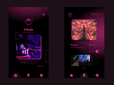 UI/UX Music Player for android