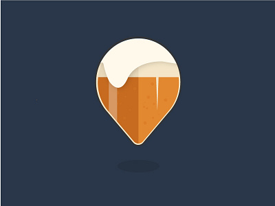 Beer Logo beer icon logo pin place