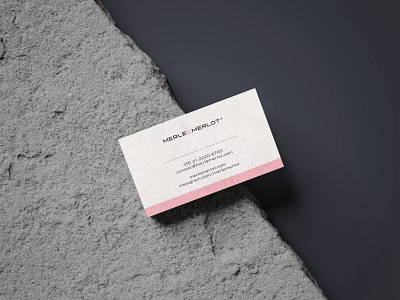 Merle & Merlot Business Card branding logo visual identity