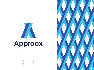 Approox Logo Design a abstract alphabet app logo approox ax ax letter branding identity consulting creative logo cross geometric icon logo logo designer logomaker minimal modern website x