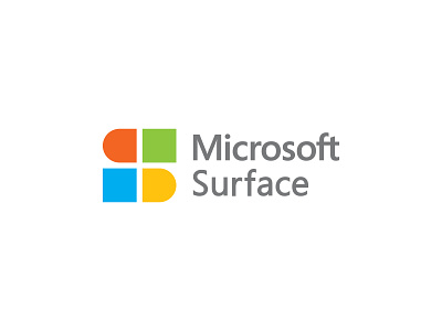 Microsoft Surface agency brand identity colorful computer concept creativity icon idea logo logodesign microsoft negative space s s letter logo s logo smart surface technology windows