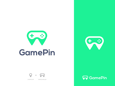GamePin - Logo branding identity brandmark concept console controller creative game gamer gaming logo logo designer logodesign logotype mark minimal negative space play startup symbol vector illustration