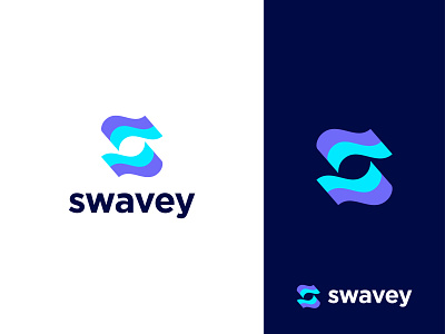Swavey Logo Design app icon branding colorful concept creative design graphic design identity logo logo for sell logo maker mark modern portfolio s letter s logo startup unique unused wave