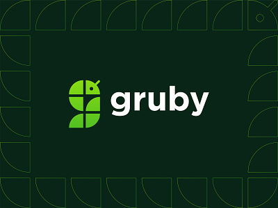 gruby logo design