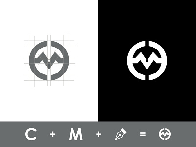 CM Monogram Logo by Mursalin Sumon on Dribbble