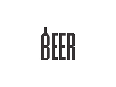 Beer | Typography beer branding branding identity clean clever design designer portfolio lettermark logo design logo mark logotype modern negative space typeface typogaphy typography typography logo vector wine wordmark