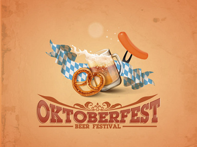 Design sample for Oktoberfest event design illustration illustrator illustrator art intercars typography