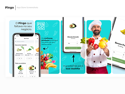 Pingo App Store Screenshots app app store fruit screenshot vegetable