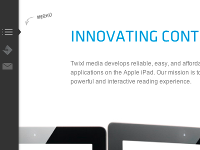 Twixl Media icons navigation ui webdesign