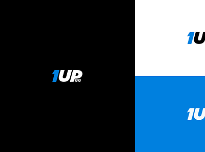 1Up GG Logo branding design esport logo flat identity illustrator logo minimal vector