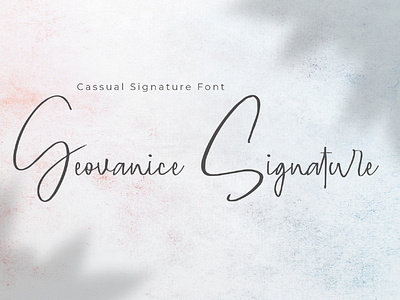 Geovanice - Casual Signature Font