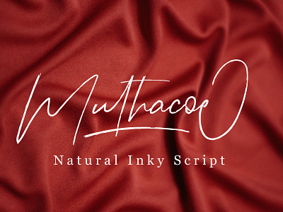 Muthacoe | Natural Inky Script app branding design icon illustration illustrator logo type typography vector