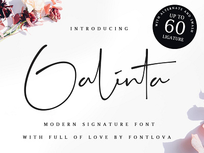 Galinta Signature animation branding icon illustration illustrator lettering logo type typography vector