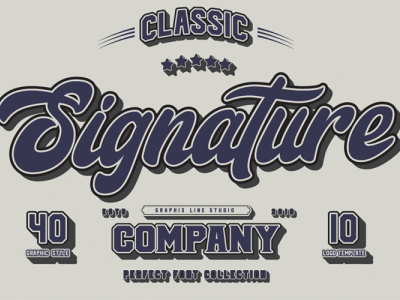 Signature Script Trio Font animation branding design illustration illustrator lettering logo minimal type typography vector