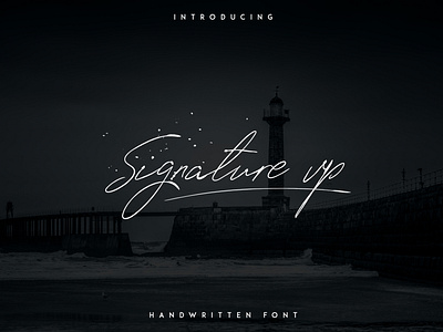 Signature vp - Handwritten font