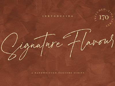 Signature Flavour Handwritten Font