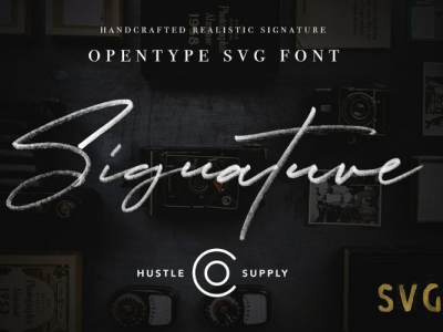 JV Signature SVG   Opentype SVG FONT