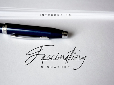 Fascinating Signature branding design icon illustration lettering logo type typography vector website