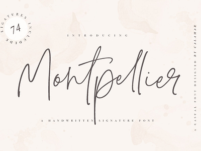 Montpellier Signature Font