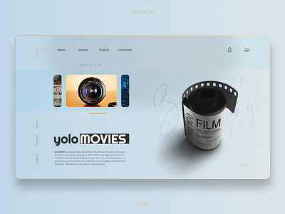 yoloMOVIES concept design dailyui desktop development dribbble ui uidesign userinterface ux uxdesign webdesign