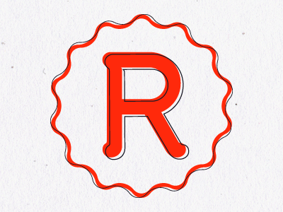 Ruby Reader // R design education identity logo r reader reading ruby school
