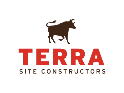 Terra Logo / WIP building bull construction contractor design illustration lettering logo terra type typography