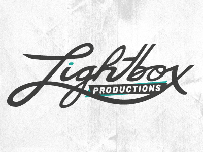 Lightbox Logo branding drawn freehand hand hand drawn handwriting identity lettering lightbox logo script typography