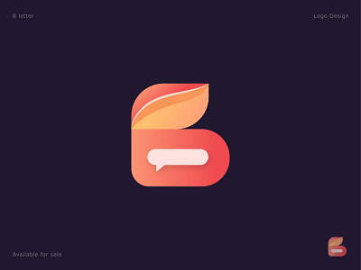 Letter B + Message icon ( Logo Design ) abstract app app icon branding creative gradient icon illustration letter b letter logo logo logo design logo designer logo mark logodaily logodesign logotype message bot smartphone vector